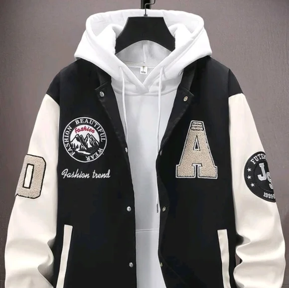 Brand New Black Varsity Jacket